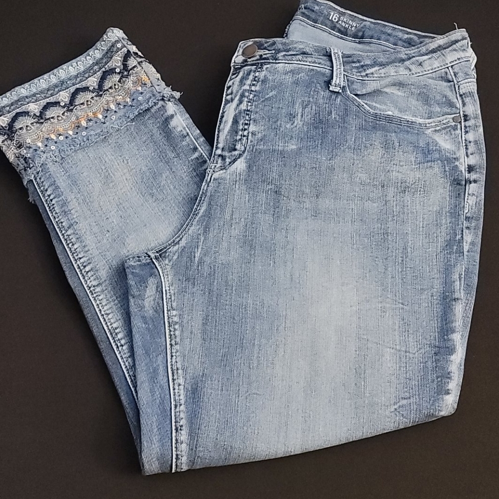 Denim Ankle Jeans
